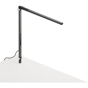 Z-Bar Solo Mini 15 inch 5.00 watt Metallic Black Desk Lamp Portable Light, Through-Table Mount